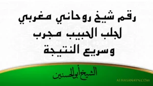 رقم شيخ روحاني مغربي لجلب الحبيب مجرب وسريع النتيجة – الشيخ أبو الحسنين